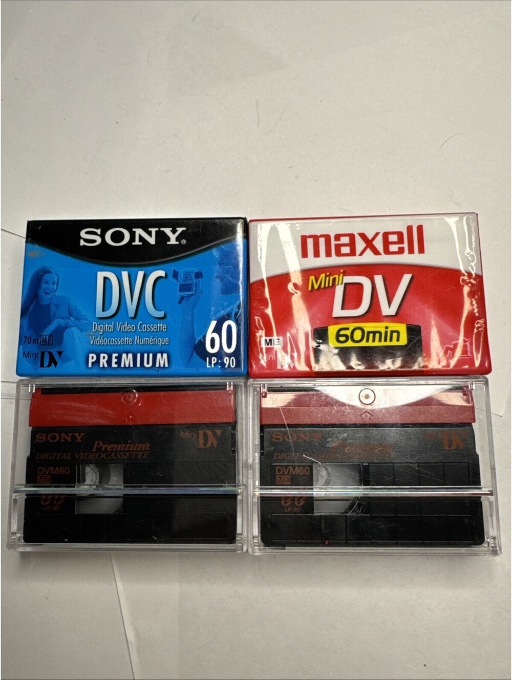 Mini DV Cassette Tapes Lot - Maxell Mini DV - Sony DVC